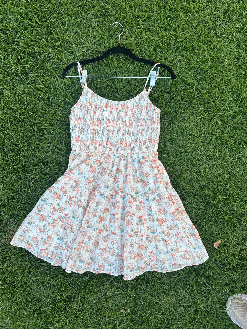 American Eagle Outfitters Floral Smocked Mini Dress